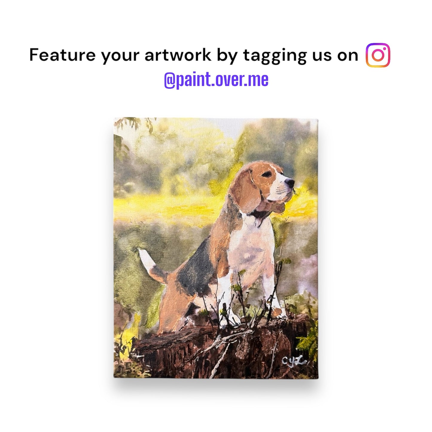 Paint Over Me EasyStart Canvas Kit – Dog Series for Beginner Painters